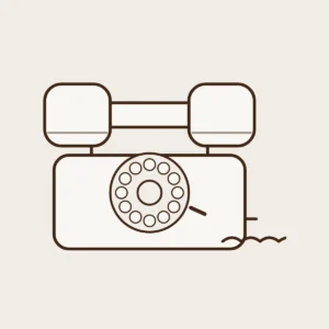 Combiné Suzanne ivoire, téléphone rétro à clavier circulaire, livre d'or audio pour mariage